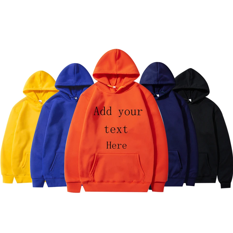 

High Good Quality Custom Hoodies Unisex Customized logo Hoodies Sweatshirt Men Custom Logo Best Price Yiwu Qunliang, Customized color