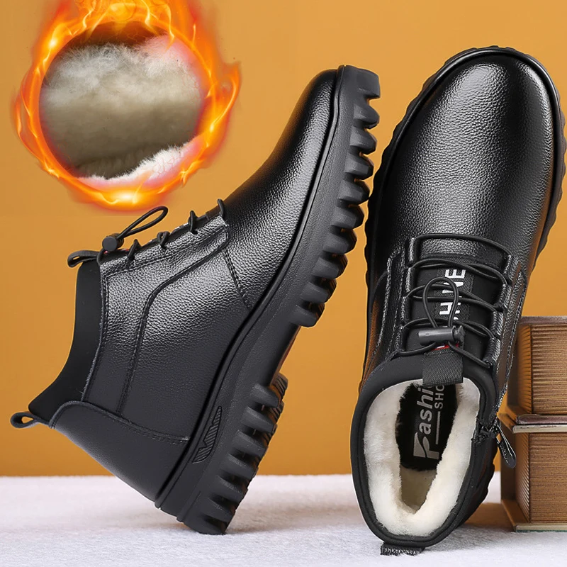 

fashion work boots for men luxury leather boots for men hot selling products 2022 ankle boots cow leather office shoes for men