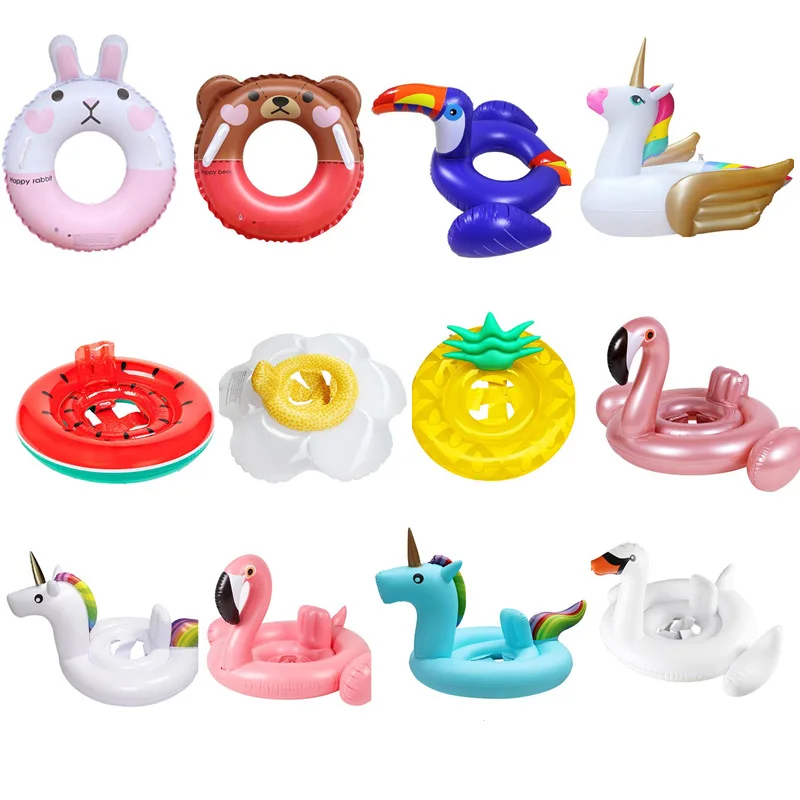 

Hot seller animal styles baby pool floatie kids float boat inflatable float for children