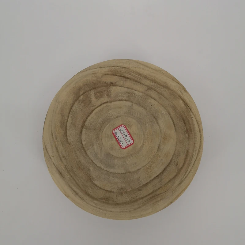 
Round Paulownia ellipse wood Tray solid wood plant tray container 