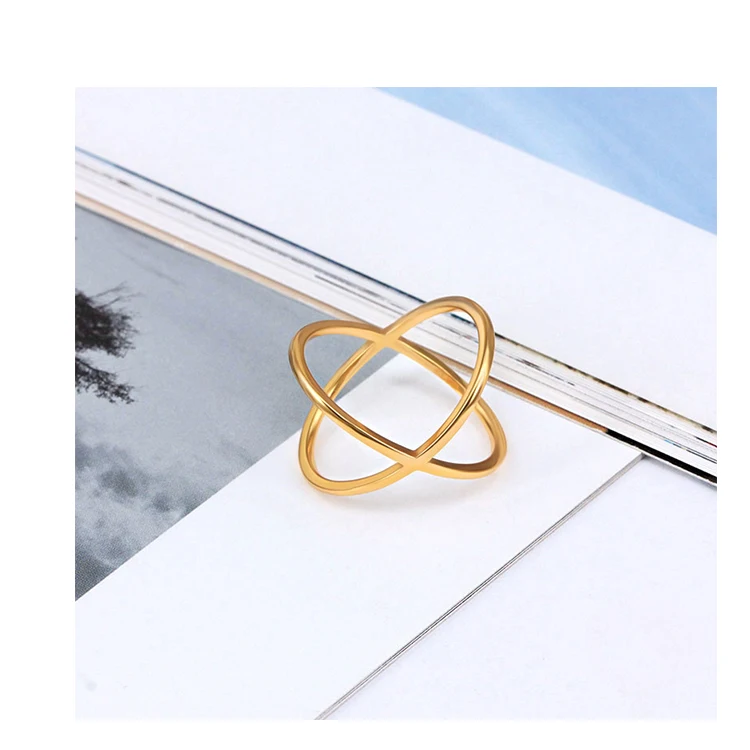 

Hot sell fashion new design trendy simplicity 925 silver gold plated women trendy rings, Silver/gold/rose gold