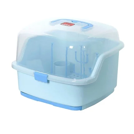 

Multifunctional portable plastic baby feeding bottle storage box, drying rack