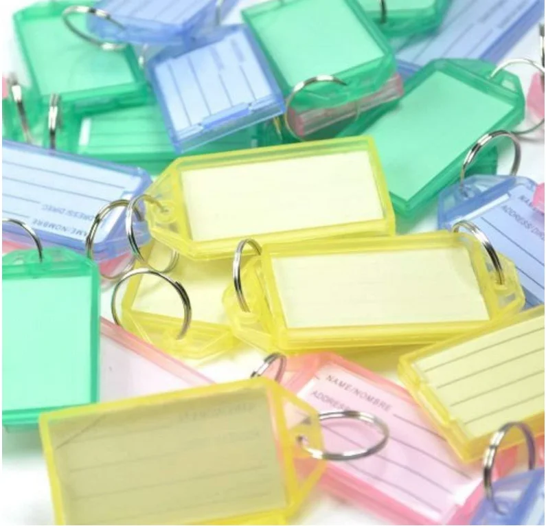 Pvc Card Plastic Print Key Tag Holder Rubber Key Head House Key Cap
