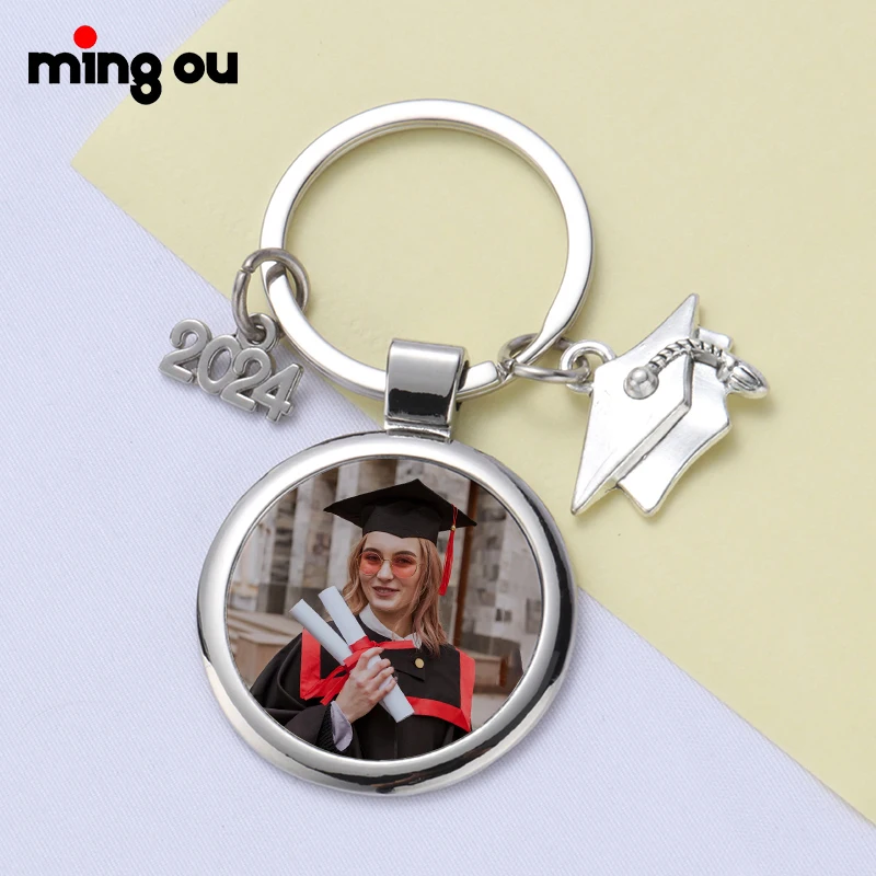 

New 2024 Graduation Season Gift Keychains Sublimation Graduation Keychains