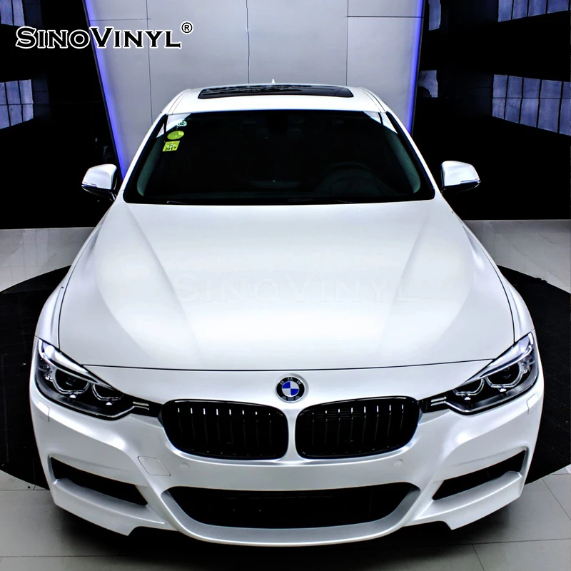 

SINOVINYL EM-02 Electro Metallic Pearl White For Car Wrap Sticker Auto Vinyl