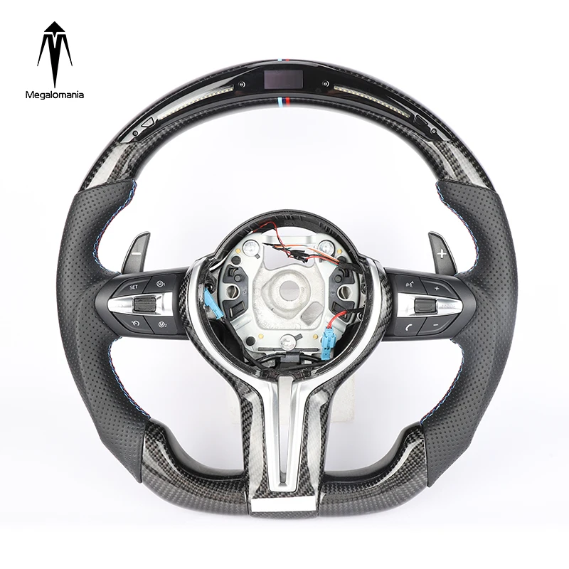 

Best customized carbon fiber sports steering wheel for BM-W F30 F10 E90 E92 3 Series 5 Series X5x6 E90 E92 Led steering wheel