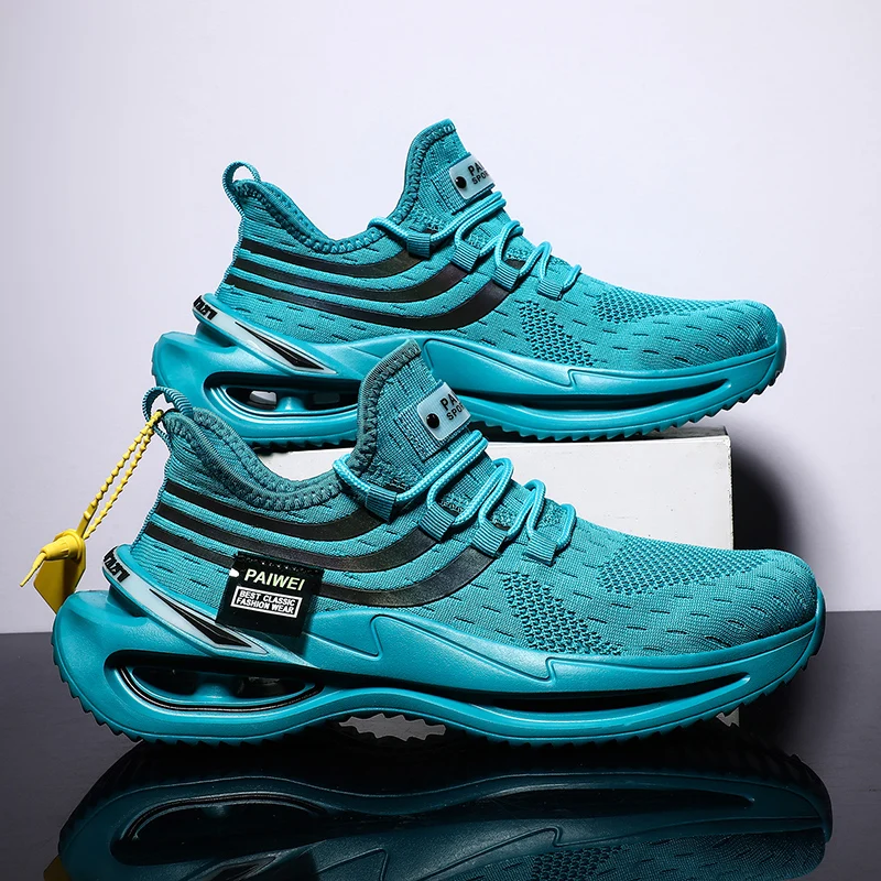 

Hot New Lightweight Platform Sneakers Men Shoes Blue Fashion Trend Luminous Comfortable Walking Casual Mens Gym Shoes
