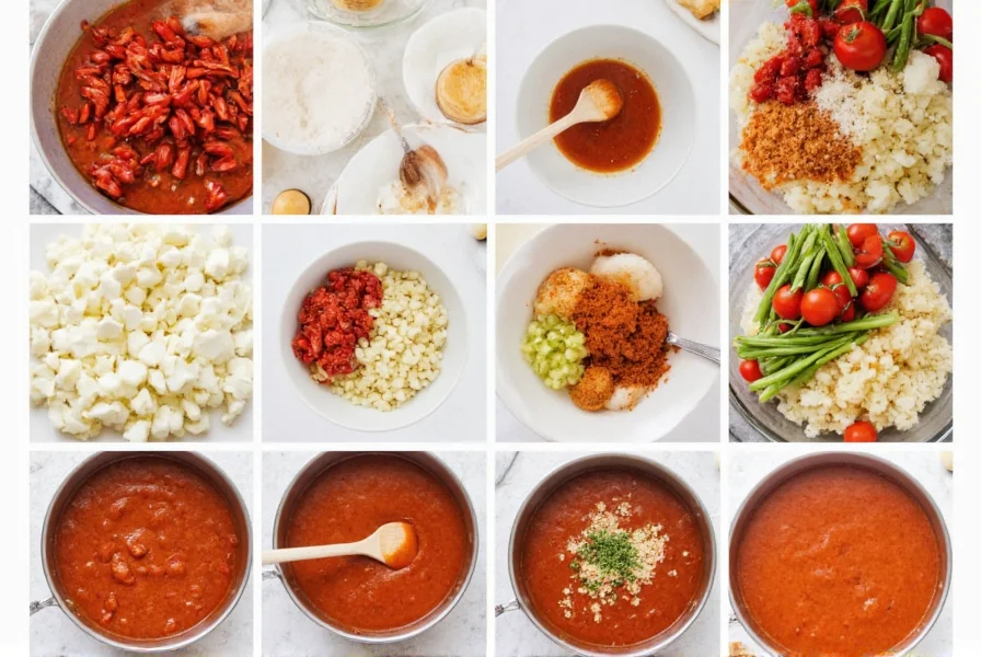 Step-by-step preparation of homemade chili garlic sauce alternative with fresh ingredients