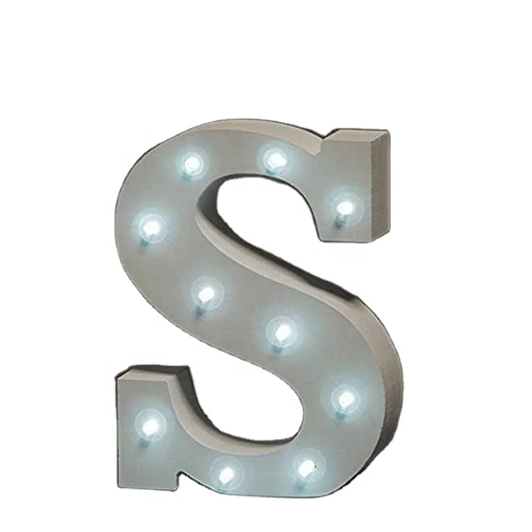 Word Custommetal Lights Led 3 Foot Marquee Letters For Indoor Outdoor Decoration
