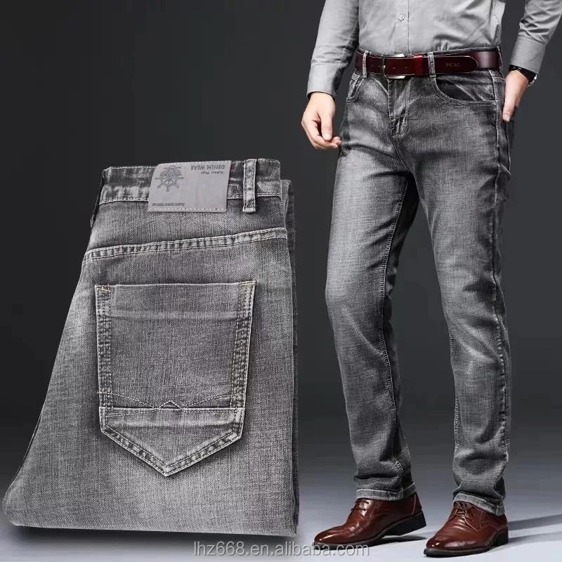

Factory Wholesale Best Quality Straight Elastic Denim Jeans Skinny Trousers Men Fashion Pants