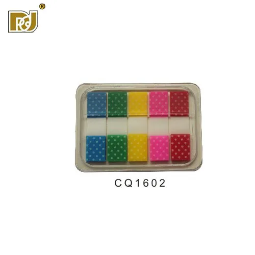 

Square color transparent plastic PET sticky notes bookmark, Cmyk