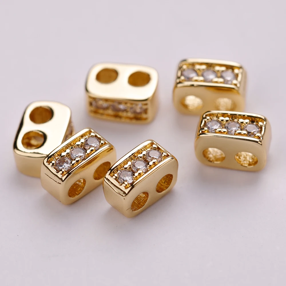 

Double-hole rectangular spacer 5*2.5mm copper-zirconium micro-insert spacer