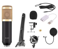 

Professional Condenser Microphone BM-900 Pro Audio Studio Vocal Recording Mic with Shock Mount for Radio Braodcasting Singing