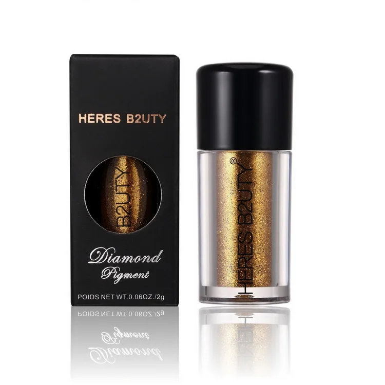 

HERES B2UTY Popping Shining Sequins Powder High Quality 15 Colors Stage Makeup Highlight Eyeshadow Palette