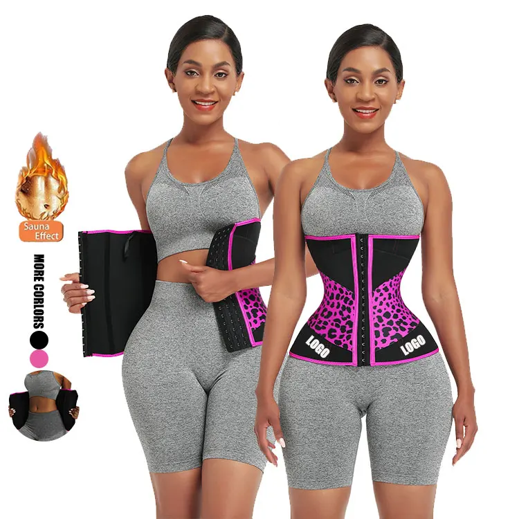 

2021 custom logo Sauna loose weight Wholesale Colombian Neoprene Corset Body Shaper Waist Trainer, As shown waist trainer corset for weight loss