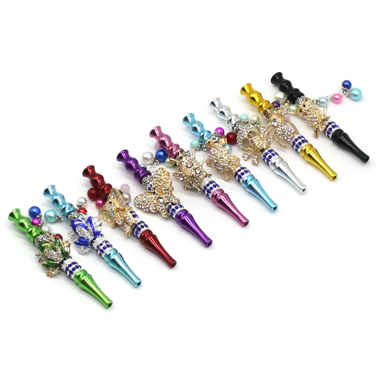 

Free Sample Animal Design Metal Hookah Shisha Blunt Holder Mouth Tips For Women And Men