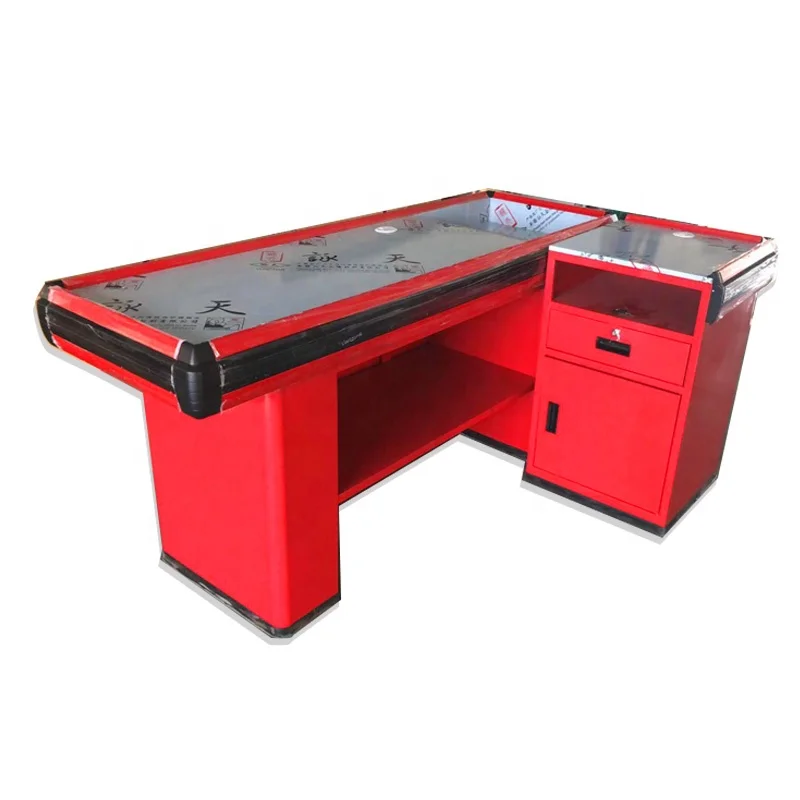
Supermarket Cashier table checkout counter for sale 