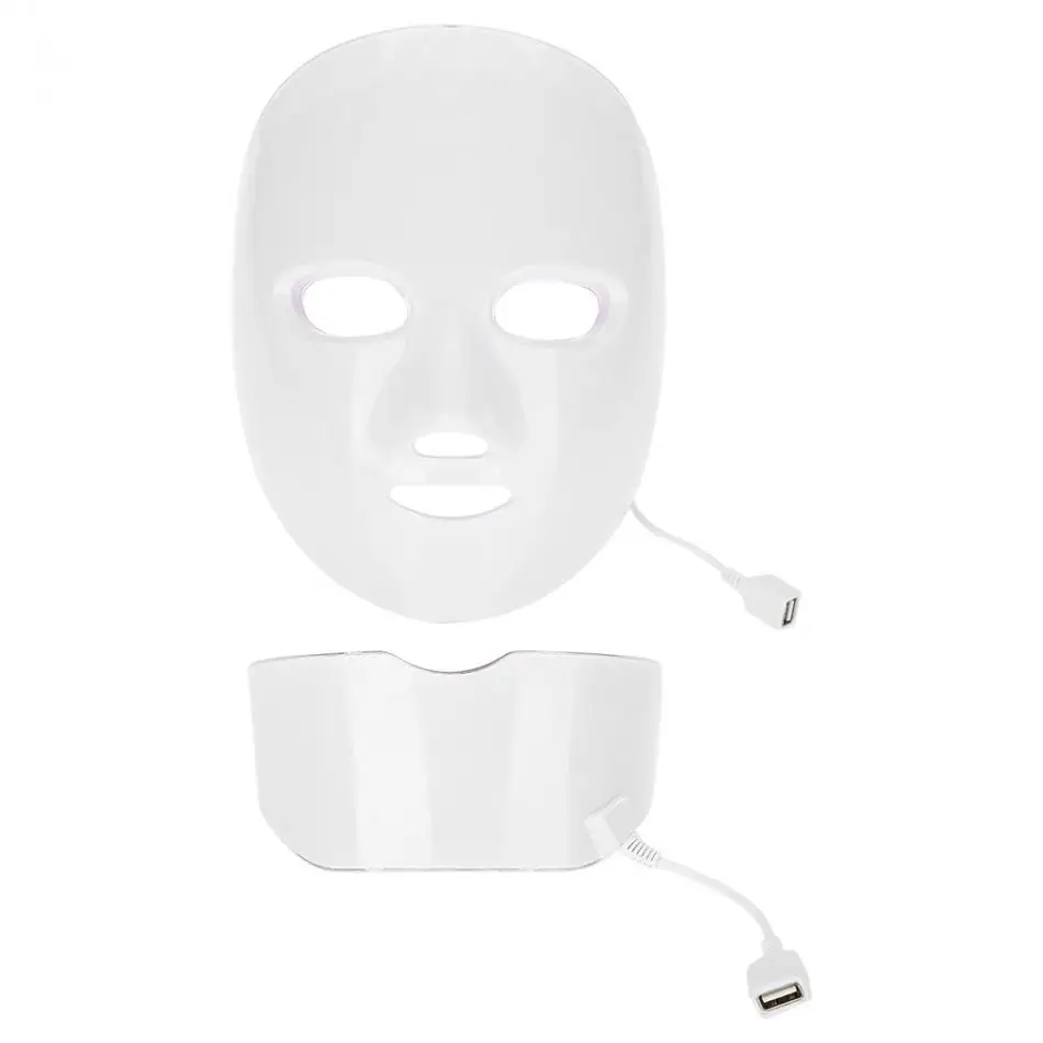 

LM010 Rechargeable Wireless Photon Therapy LED Beauty Machine 7 Light Face Neck Anti-oxidation Pore Remover, White