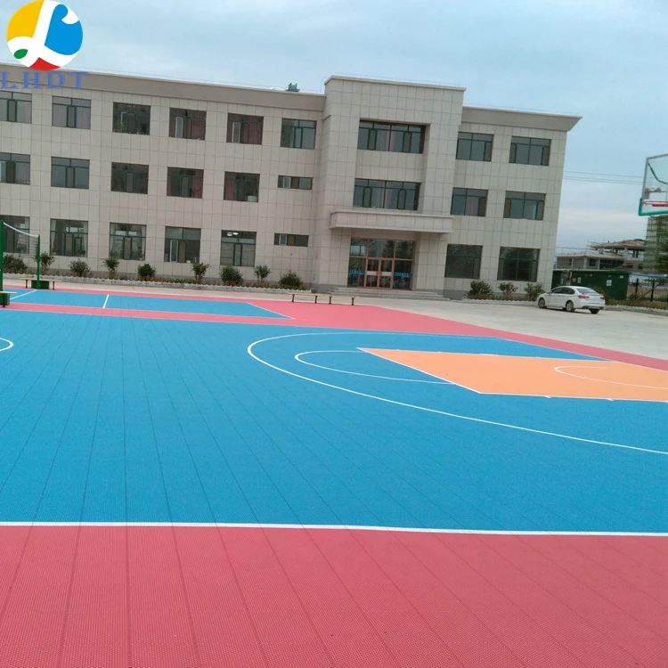 

High cushions Outdoor sports flooring DIY standard/half basketball court
