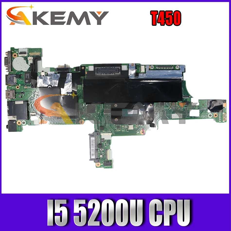 

Akemy AIVL0 NM-A251 Is Suitable For ThinkPad T450 Laptop Motherboard 00HN501 00HN505 00HN506 CPU I5 5200U Work