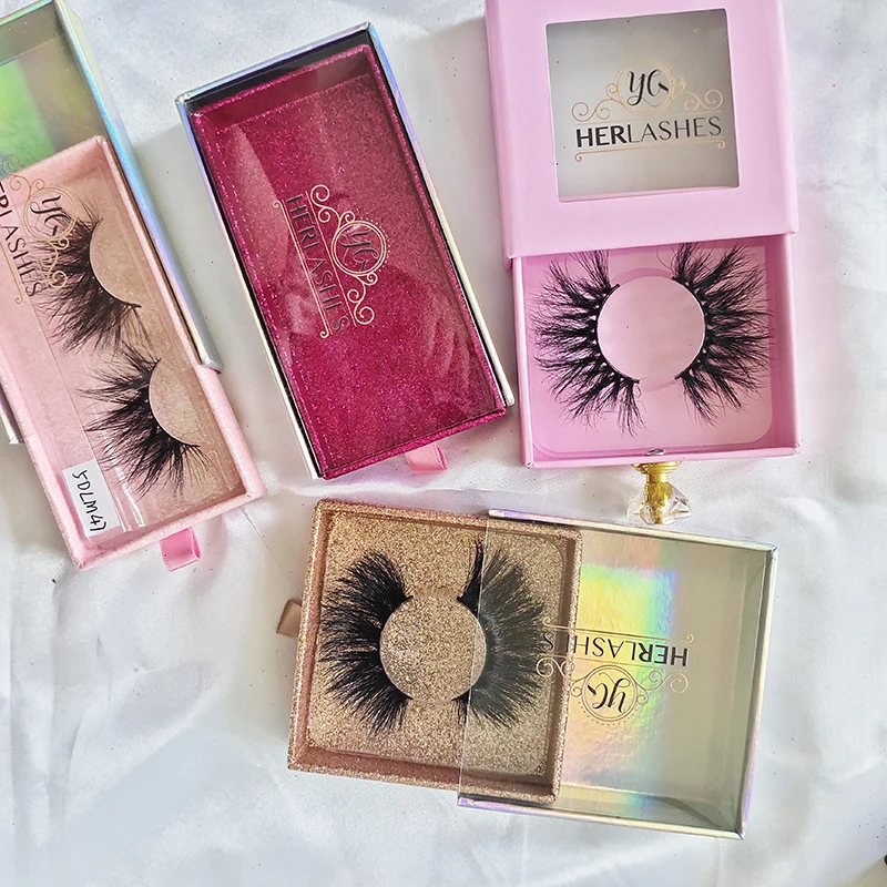 

25mm Wispy Thick Real Mink Eyelashes Vendor