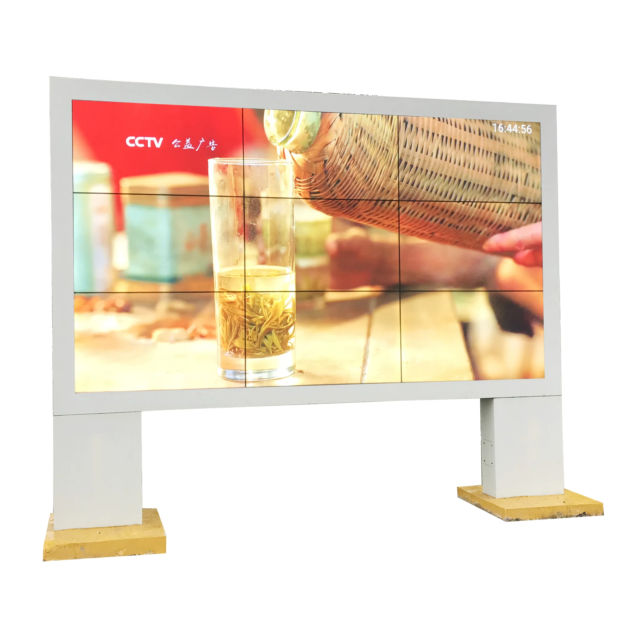 
high brightness lcd monitor for outdoor advertising information put LG or Samsung digital player 