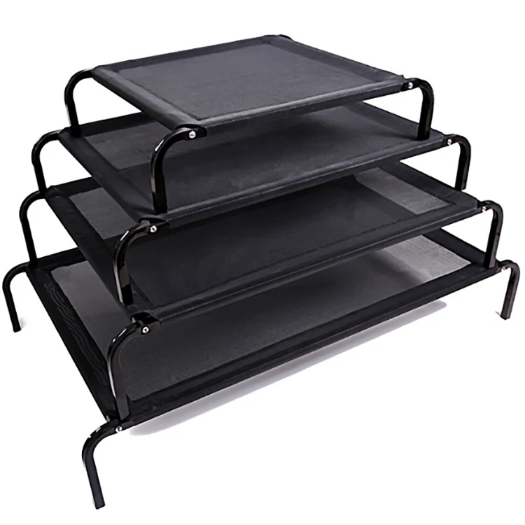 

Large size 102*69*20cm elevated wrought iron metal frame steel pet bed dog metal bed, Black etc