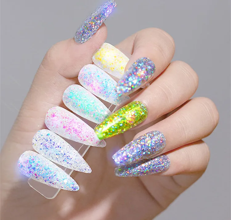 

Jieniya 2022 Cosmetic Glitters Sequins Nail Sequins Iridescent Flakes for Nail Art Mixed Color Glitter