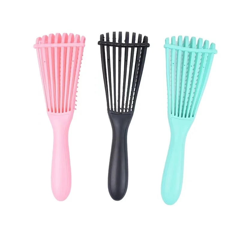 

Manufacturers selling nylon massage curling salons women custom detangling hair brush, 7 colors