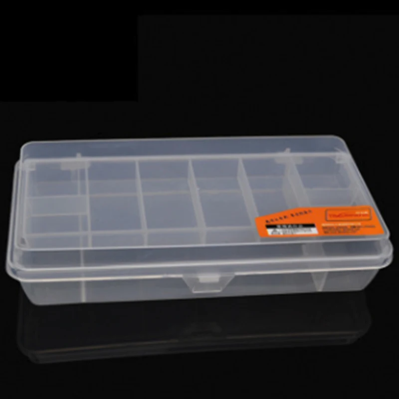 

high quality ABS hard plastic fishing lure box with compartment fishing tackle box, Transparent