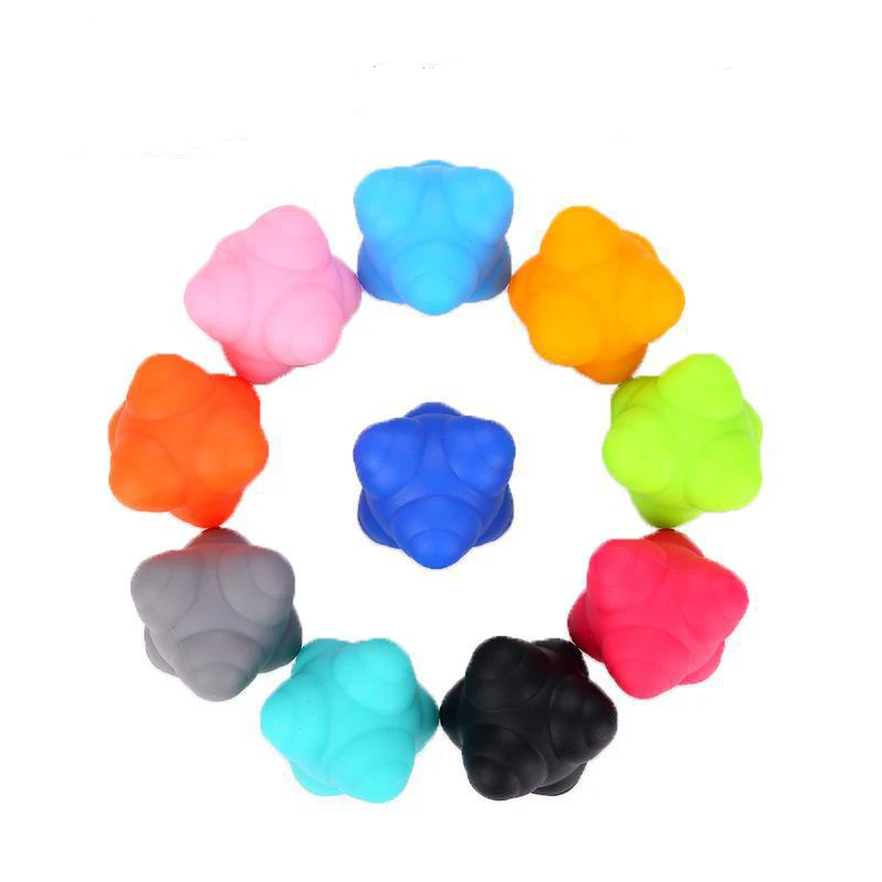

High elastic six corner kicks, high difficulty reaction training ball, agility change of direction rubber ball