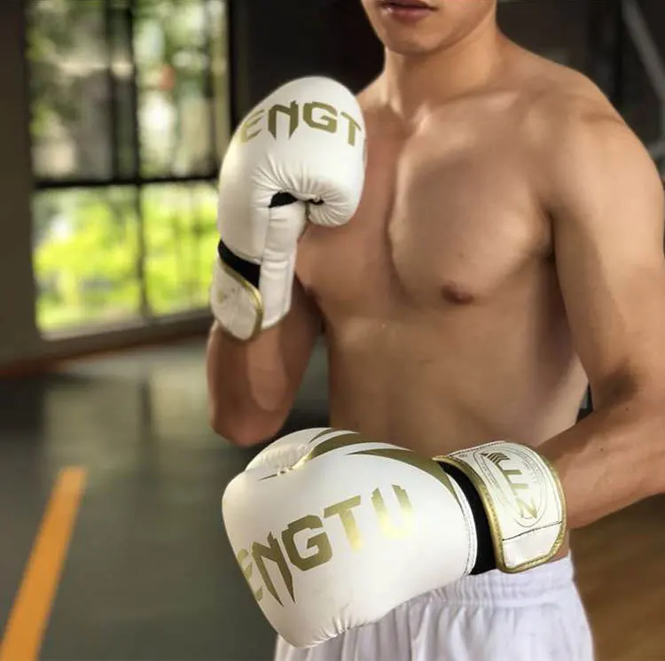

FreeShipping MMA Fierce fighting Boxing Sports PU Leather Gloves Tiger Muay Thai boxing pads fight Women/Men sanda boxing gloves