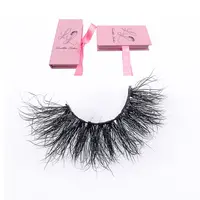 

3D510 Hitomi Private Label Popular Real 25mm Eyelashes Long Multi-Layered Real Fluffy 3D 4D 6D 5D Mink Eyelashes With Custom