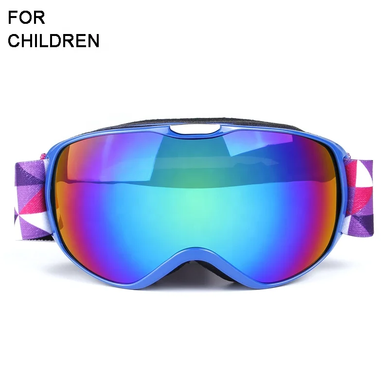 

Ready to Ship Snow sports mask equipment safty googles custom UV400 snowboard kids ski goggles children