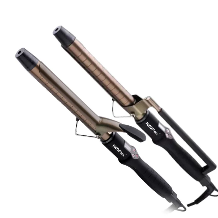 

2021 Hot Sale Classic Professional Custom 450F LCD Display Salon Rotating Hair Curling Iron Titanium Barrel Hair Curler//