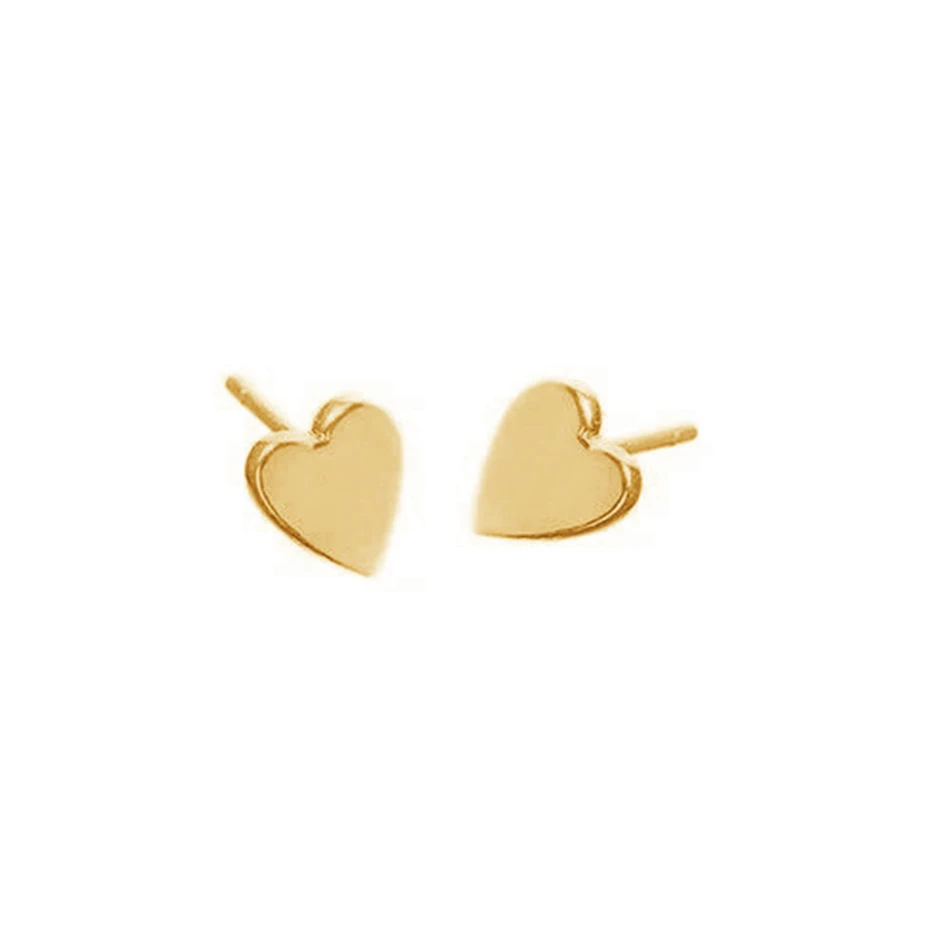 

Wholesale 18k gold jewelry 925 Sterling Silver Earrings For Women Heart Stud Earrings