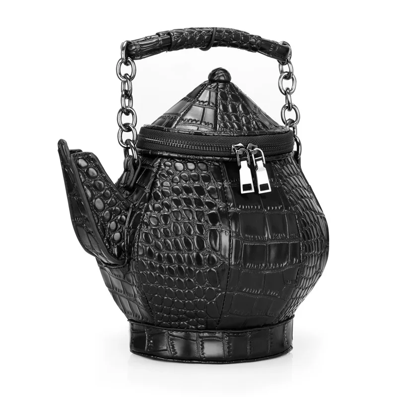 

China Style OEM ODM Special Fashion Teapot 3D Model Designer Bag Manufacturers Ladies Stylish Bags Luxury Designer Bag, Black,grey,red,pink,purple,brown