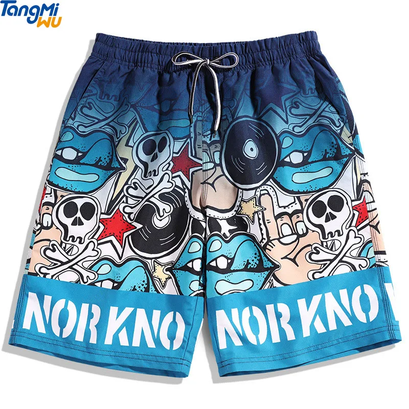 

TMW 2021 Wholesale custom 3D cartoon print plus size loose stretch men shorts pantalones cortos de playa swimming trunks for men