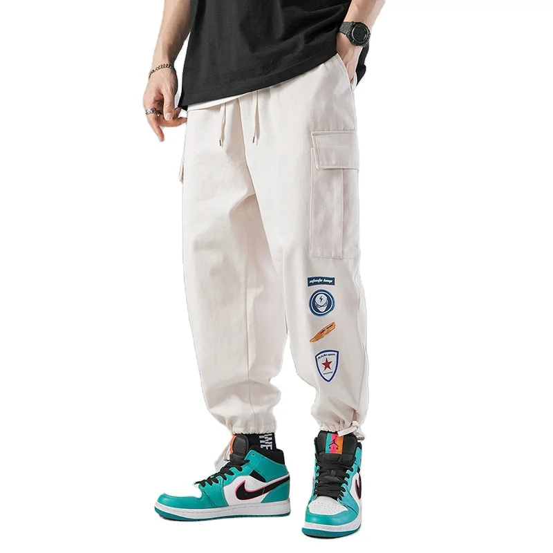 

FanLi 100%Cotton 2021 New Slim Trend Casual Pants Athletic Korean Version Loose Pants