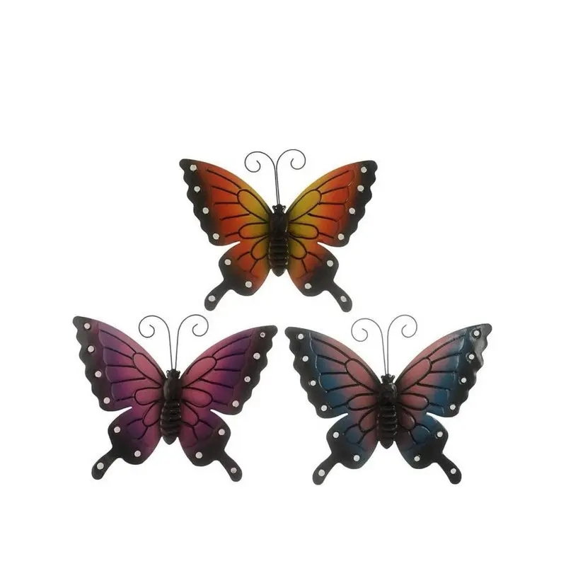 

Time Slow wall decoration outdoor fence art decoration suitable for garden terrace or bedroom Wrought iron butterfly