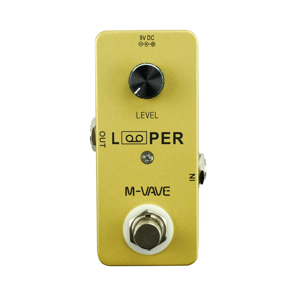 

CUVAVE 5 min Oem Mini Looper Station Guitar&Bass Loop Electric Guitar Effect Pedal, Gold