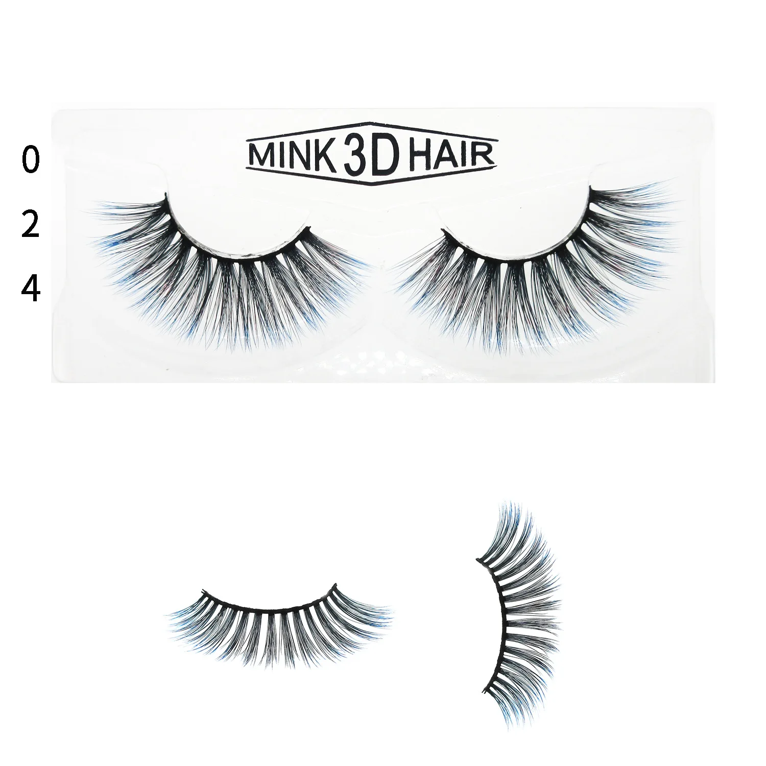 

2022 handmade full strip colorful faux mink private label long fluffy 3d customized silk eyelashes with customized package