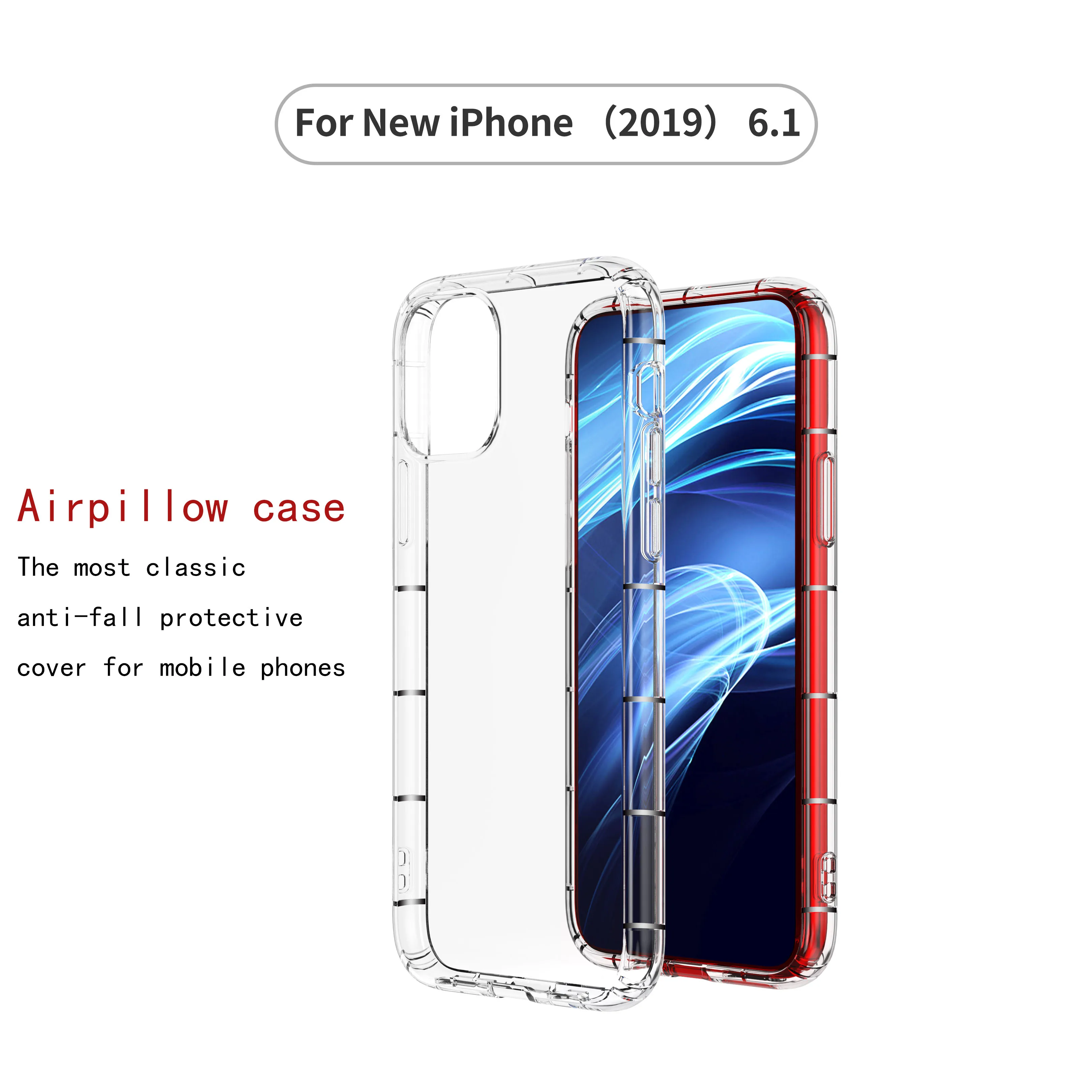 Shockproof Clear Soft Tpu Air Pillow Phone Case For iphone 11 X Xs Mobile Phone Accessories