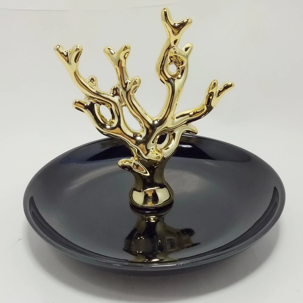 

Leaf Shape Marble Design Trinket Holder Home Decor Jewelry Dish