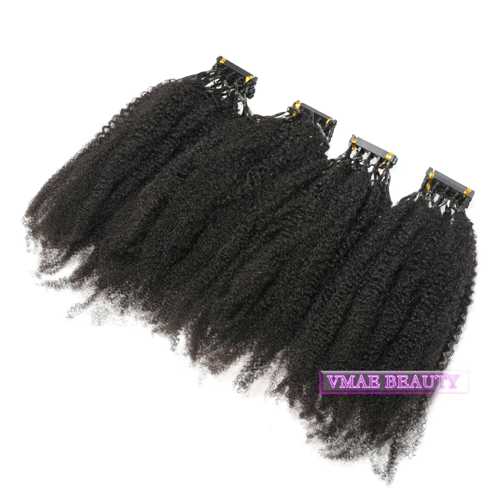 

VMAE Hot Selling 11A Brazilian Hair 4A 4B 4C Raw Virgin Prebonded Hair 6D Human Hair Extensions For Black Women