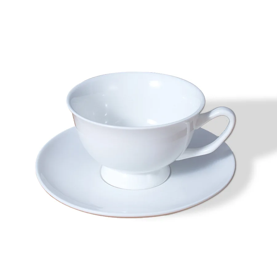 

White Phnom Penh European Style Coffee Cup and Saucer Set ins Ceramic English Afternoon Tea Coffee Cup Exquisite Set