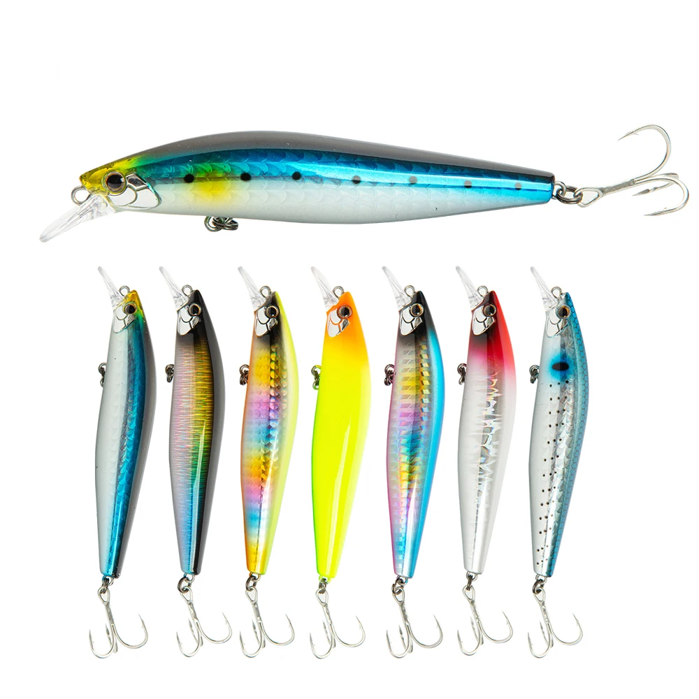 

JOHNCOO 105MM 17g Fishing Lure Artificial Sinking Minnow Lures Bait, 8colors