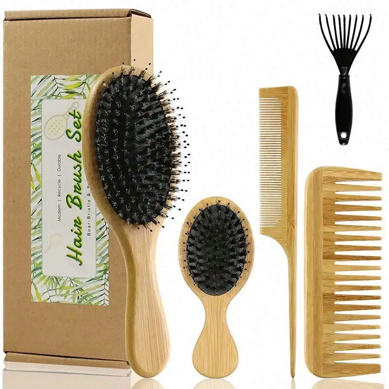 

Wooden Brushes For Private Label Free Shipping Hairbrush Large Ha Dle Nilon With Handle Detangling Pins Candy Bamboo Hair Brush