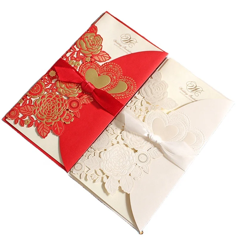 
Laser Cut Wed Card Pearl Embellishments for Wedding Invitations Wed Invite Pakistan Style 