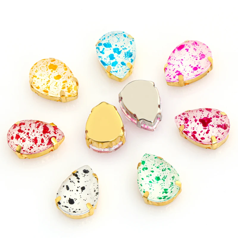 

Crafts Clothing And Diy Eggshell Four-Point Claw Stones Glass Drop Claw Stones